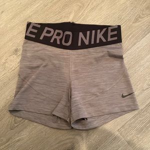 Gray Nike Dri Fit Spandex.